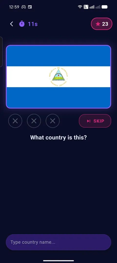 Flag Blitz — race the clock naming flags